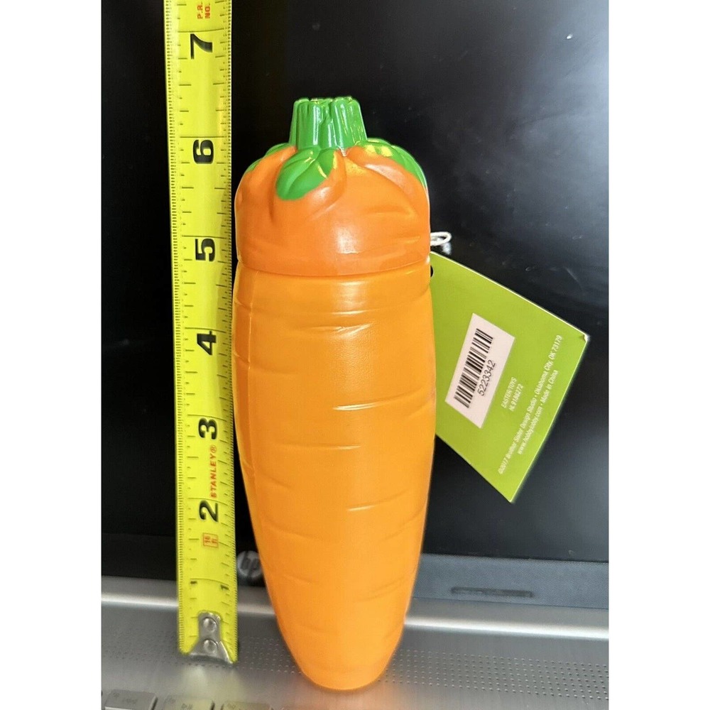 NEW Carrot Shaped Bubbles Orange and Green 6.1oz Easter Basket Rabbit Bunny